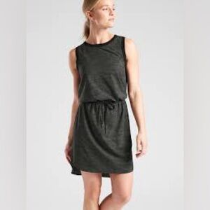 Athleta Printed Rincon Drawstring Dress xs